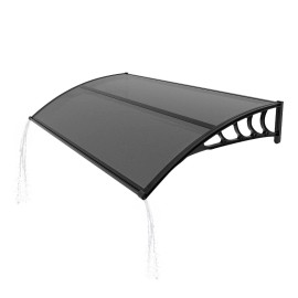UV Rain Snow Protection 40x60 Inch Window Canopy Awning Drainage Sink for Door Entrance Exterior House Door Window Accessoriestitle: default title