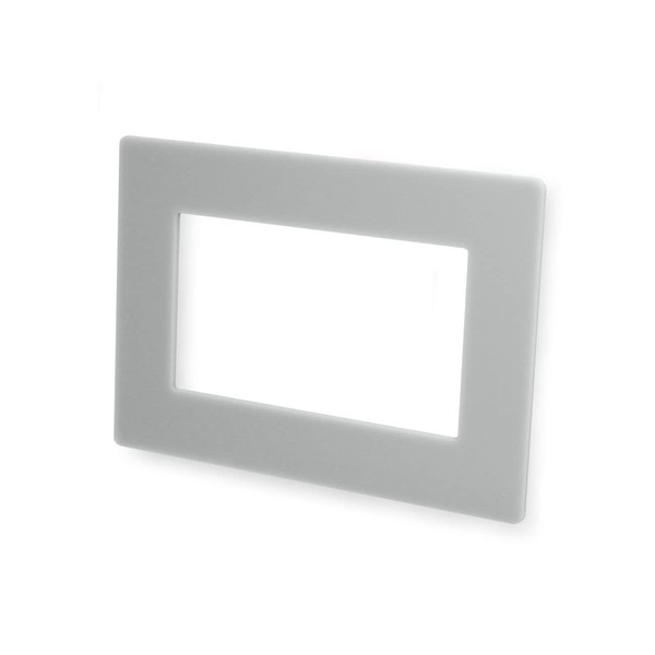 Double Light Switch Surround Acrylic Finger Plate Panel Socket (Grey