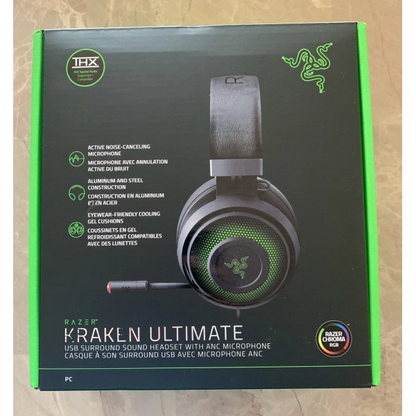 Razer Kraken Ultimate New/Sealed Box Active Noise Canceling THX Spatial