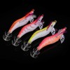 4 pieces shrimp lures, luminous artificial shrimp shape, squid jig