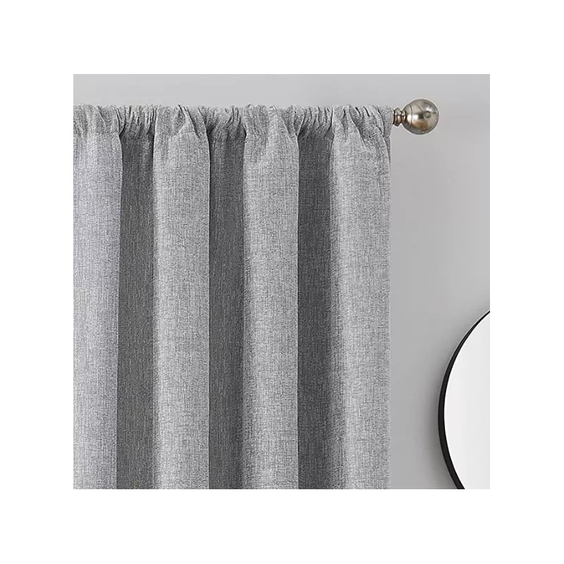 Brookstone Harvey 100% Max Blackout Rod Pocket Window Curtain Panel