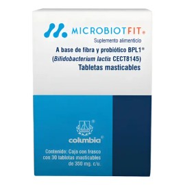 Microbiot Fit Fibra Y Probióticos 30tabletas Masticables Sfn                                                                                          