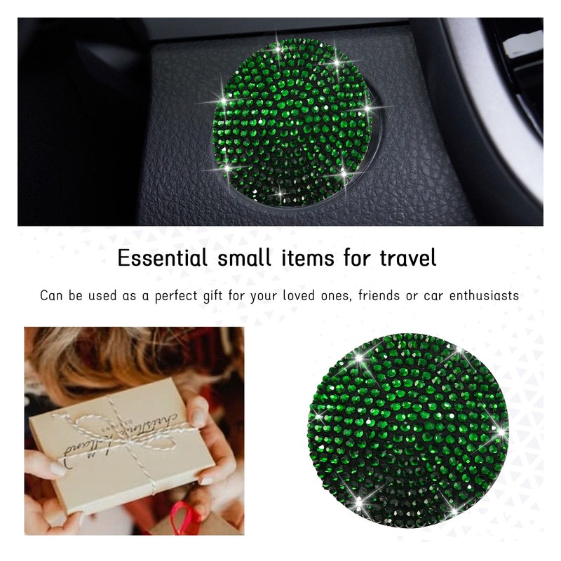 Dickno Bling Car Push to Start Button Cover, Anti Scratch