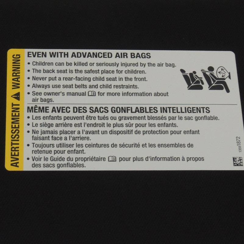 General Motors 84637505 Sunshade Sun Visor Left Black Lighted OEM