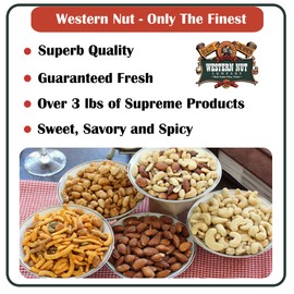 Western Nut Premier Black Gold Gift Box, Salty, Sweet & Slightly Spicy, 3 lbs 10 oz