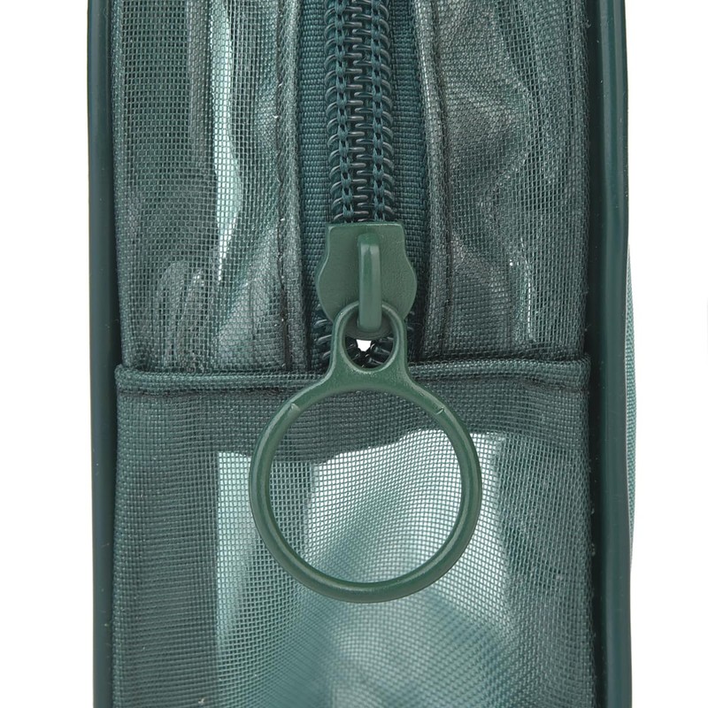 Kusuguru Japan Animal Mode Mesh Fabric Cosmetic Pouch, green