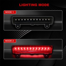 DimFlux 3rd Brake Light LED High Mount Stop Light Compatible with 2000-2006 Chevy Tahoe/Suburban/Yukon Third Brake Light 2001 2002 2003 2004 2005 clear third light（Black Smoked）