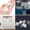 ZHIQIN 6 Pcs Silver Heavy Duty Hooks Ceramic Tile Brackets