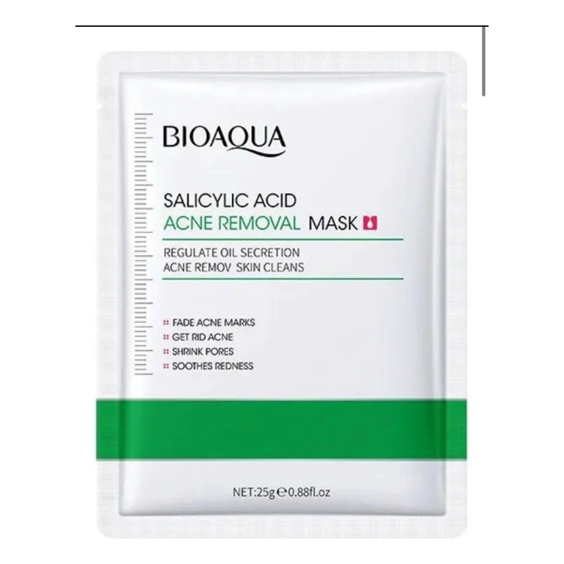 Mascarilla Acido Salicilico Pieles Con Acne Bioaqua 10pz