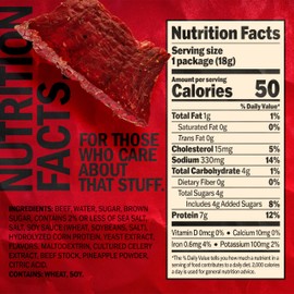 Jack Link's Beef Jerky, Original, Multipack Bags – Flavorful Meat Snacks for Lunches, Ready to Eat Protein Snacks, Individual Packs - 7g of Protein, Made with 100% Beef – 0.625 Oz (Pack of 5)