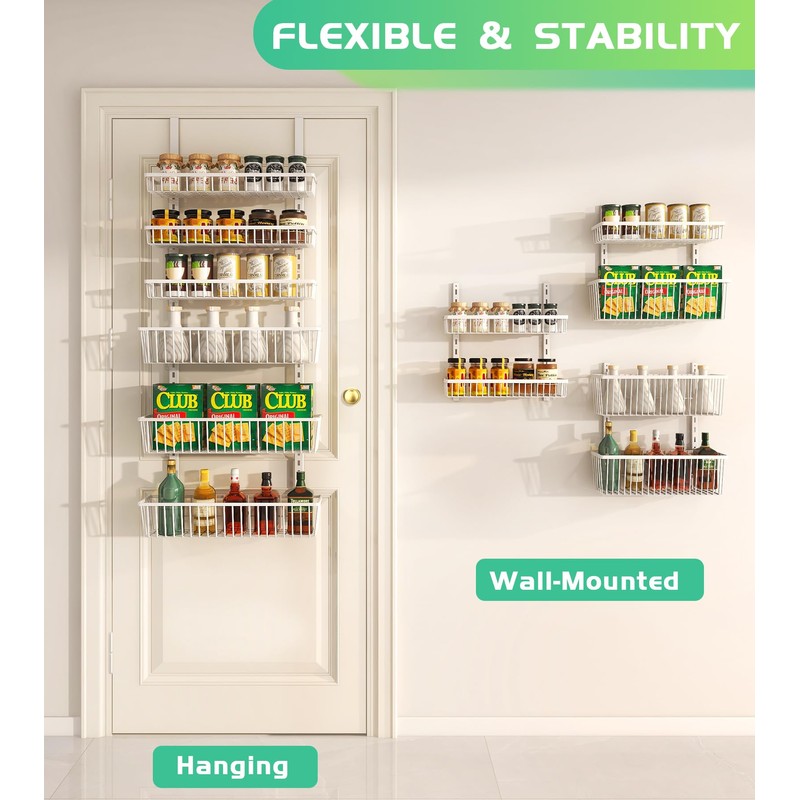 Mefirt Over The Door Pantry Organizer, Pantry Organization and Storage,