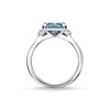 THOMAS SABO Ring Blue Stone with Moon and Star 925