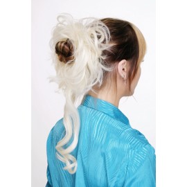 WIG ME UP - YZF-3072HT-88 Hairpiece with Comb - Voluminous, curly falling, baroque, light blonde, YZF-3072HT-88