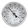 1/2" NPT Stainless Steel Pot Thermometer Metal Dial Thermometer for