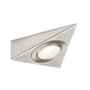 Knightsbridge 230V LED Triangular Under Cabinet Light - Brushed Chrome