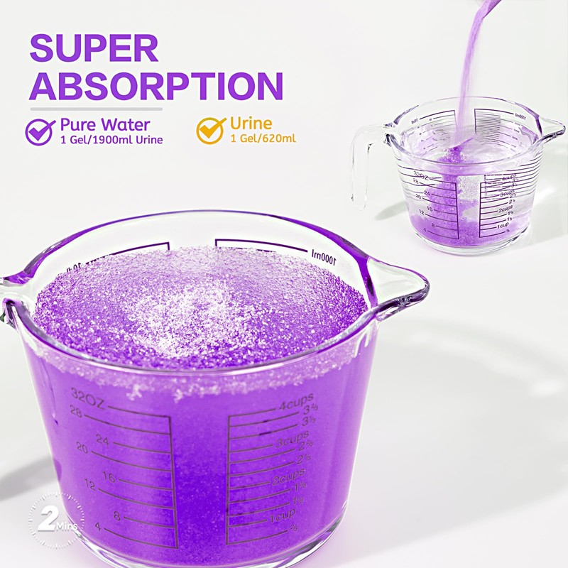 Urine Super Absorbent Solidifier 4.5LB, Pee Powder Gel , Portable