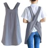 TOPTIE Cotton and linen Apron for Women, Cross Back Kitchen