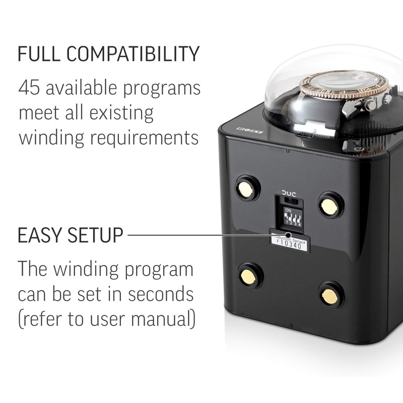 Abest Boxy Watch Winder for Automatic Watches with Vertical Rotor