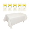 aoozleny Premium Disposable Plastic Tablecloth (54 x 72 inches), Decorative