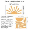 42 x 23.5 inch Boho Half Sun Wall Decals Sun