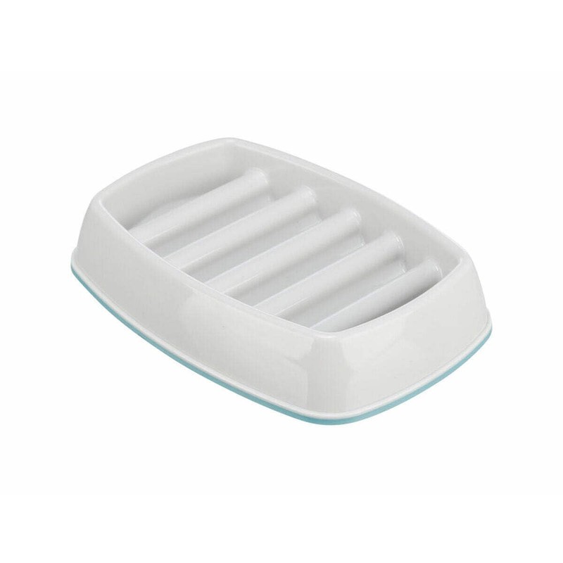 Trixie Slow Feeding Feeder, Plastic, Grey, 250ml/21x14cm, Automatic, Portion Control,