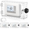 Tellegloww 4 Pcs Thermostat Lock Box with Combination Lock Large