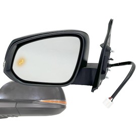 APA Replacement for Exterior Rear View Mirror 2016-2023 TACOMA Power Heated with Blind Spot Detection with Turn Signal Light Paint-to-Match Smooth Cap Driver Left Side 8794004250 TO1320350