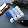 Juego de 4 Botellas de Viaje de Silicona,con Etiqueta Recipientes
