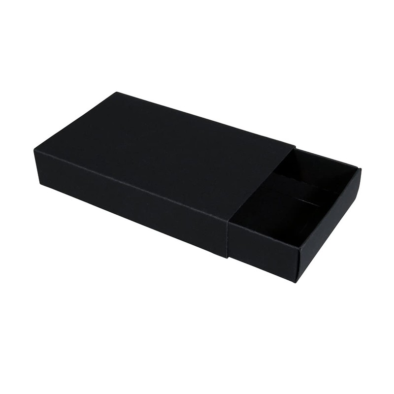 Rayher 67368576 67368576 Large Blank Black Matchboxes 6 Cardboard Boxes