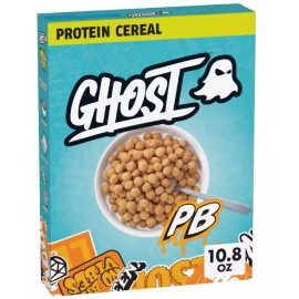 General Mills GHOST PROTEIN CEREAL, PEANUT BUTTER Flavor, 18G Protein, 10.8oz - see desc.