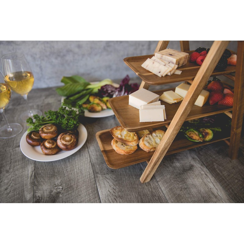 TOSCANA - a Picnic Time brand, 3 Tiered Serving Ladder