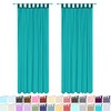 Megachest sheer Voile Tab Top Curtain(teal blue, 56" wideX108 drop(W142cmXH274cm))