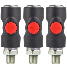 3 Prevost Truflate Air Hose Coupler USI061251 1/4" NPT Automotive Style PrevoS1