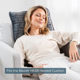 Beurer Pillowcase in Leaf Green | Fits the Beurer HK48Cosy Heated Cushion | Soft felt cover| 40 x 30 cm | Machine washable