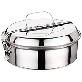 Ilsa 5041 – Lunch Box Stainless Steel, Silver 14 cm metallic silver