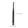 CIYODO 4pcs Wireless Router Antenna SMA Connector Black Omnidirectional Antenna