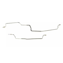 The Stop Shop 1978-87 El Camino Prebent Rear Axle Brake Lines Galfan Coated Steel, Pair
