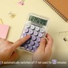 Mr. Pen- Mechanical Switch Calculator, 10 Digits, Purple Calculator, Transparent