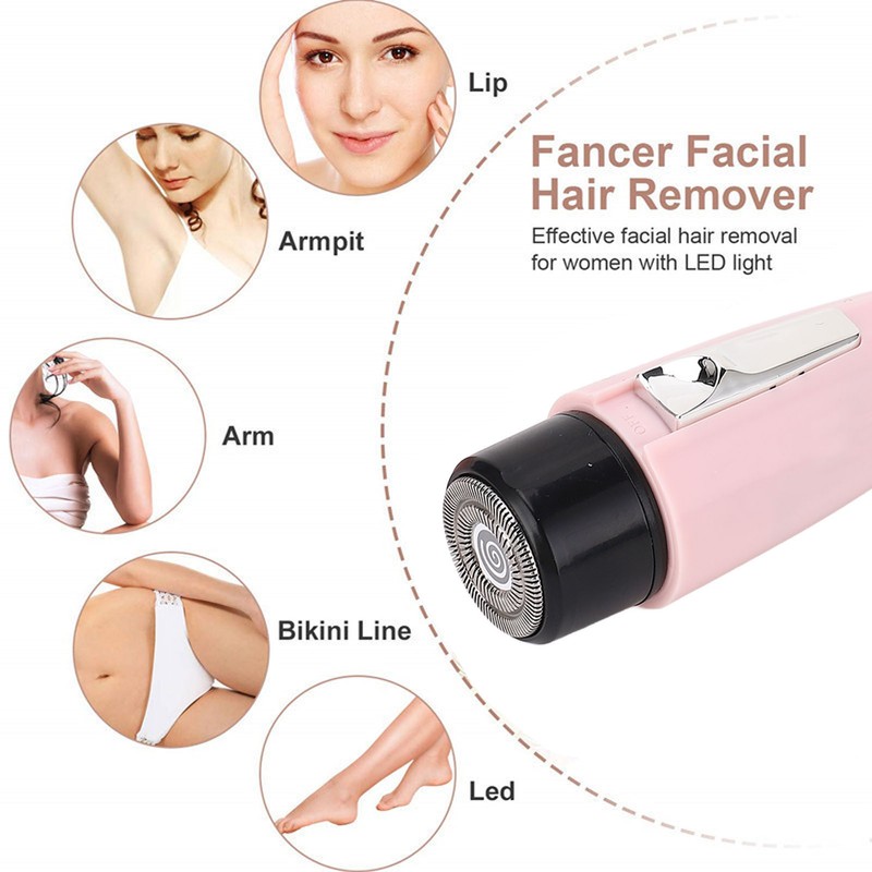 Facial Hair Removal Trimmer Small Removable Washable Portable Waterproof Facial