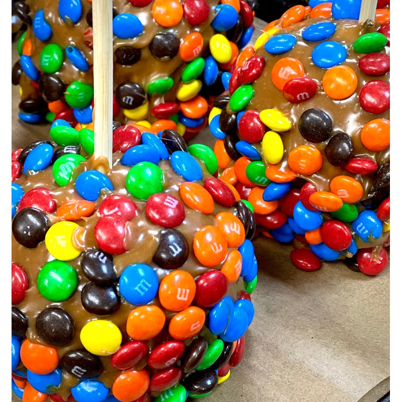 Gourmet Jumbo Caramel Apple (Chocolate Candy Buttons & Milk Chocolate)