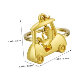 BESTYASH Golf Keychain Pendant Cute Golf Cart Key Ring Elegant Key Organizer for Golf Lovers