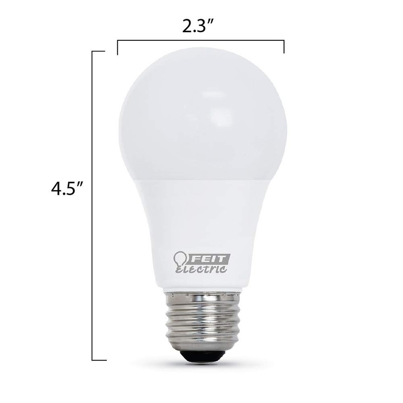 Feit Electric A19 LED Light Bulb, 60W Equivalent, E26 Medium