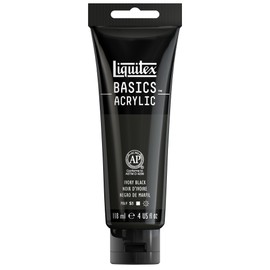 Liquitex BASICS Pintura Acrílica, Tubo de 118ml (4 oz), Negro Marfil