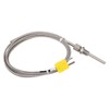 K Type Thermocouple Sensor 1/8 NPT 80mm Temperature Probe Yellow