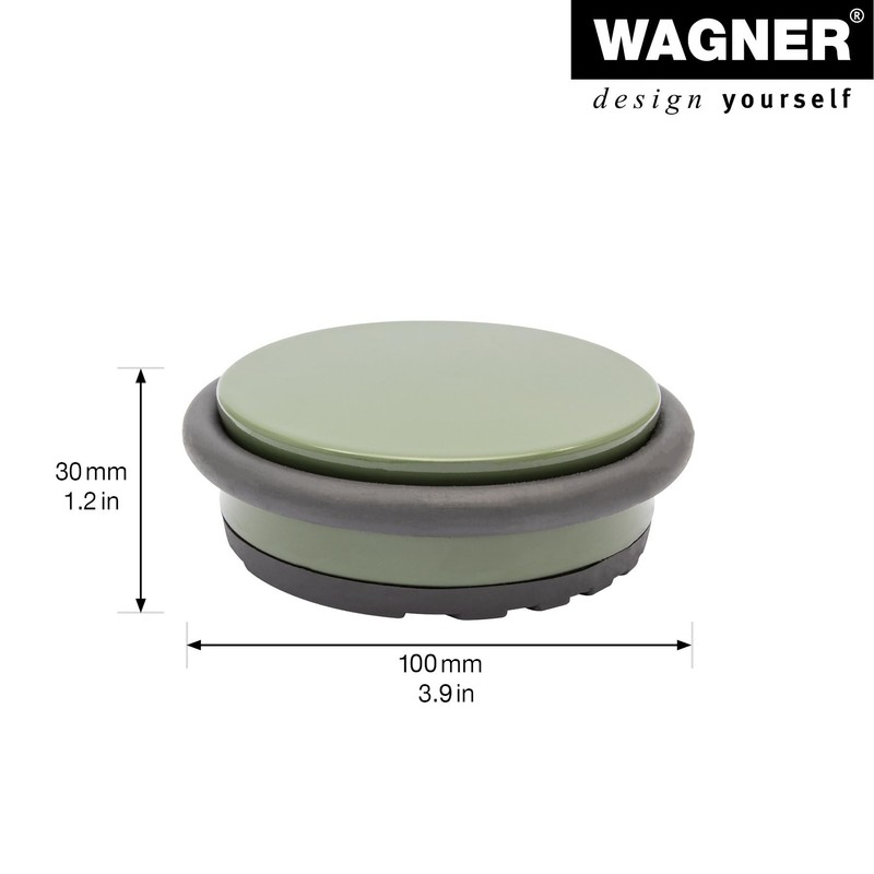WAGNER Floor Door Stopper Big Disk Colour Green - Diameter