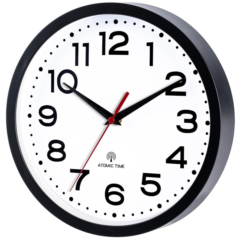 Roymnie Atomic Wall Clock 12 Inch, Modern Clock Battery Operated