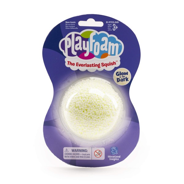 Educational Insights Playfoam Glow in the Dark Jumbo Pod, Set of 12, Fidget, Sensory Toy, Ages 3+
