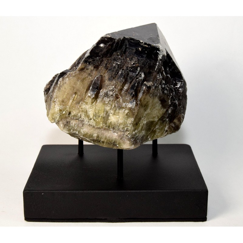 HQRP-Crystal Black Three Prong Wood Display Stand Pedestal for Large