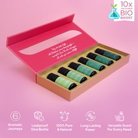 Carnatia's Tis The Season Christmas Aroma Oil Set – 6 Festive Scents | for Diffusers, Relaxation & Cozy Ambiance for Your Holiday Season