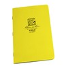 Rite in the Rain Weatherproof Stapled Notebook, 4.625" x 7", Yellow Cover, Field Pattern, 3 Pack (No. 351FX)